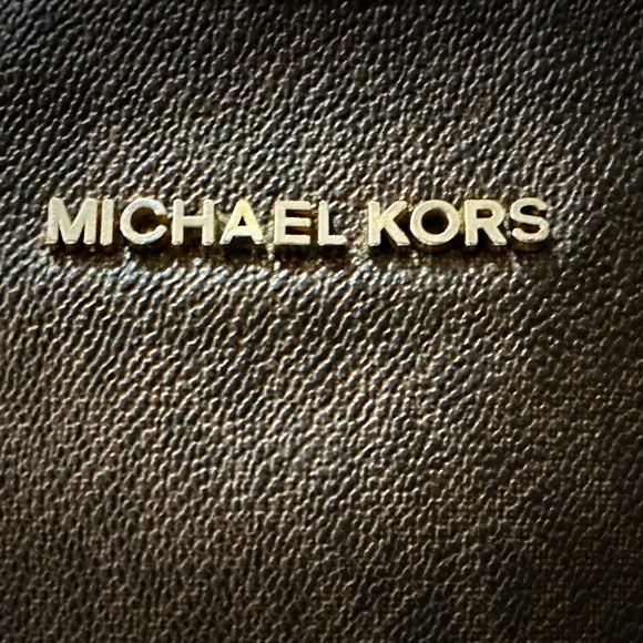 Michael Kors Brown Messenger Bag with Signature MK Monogram - Picture 6 of 14